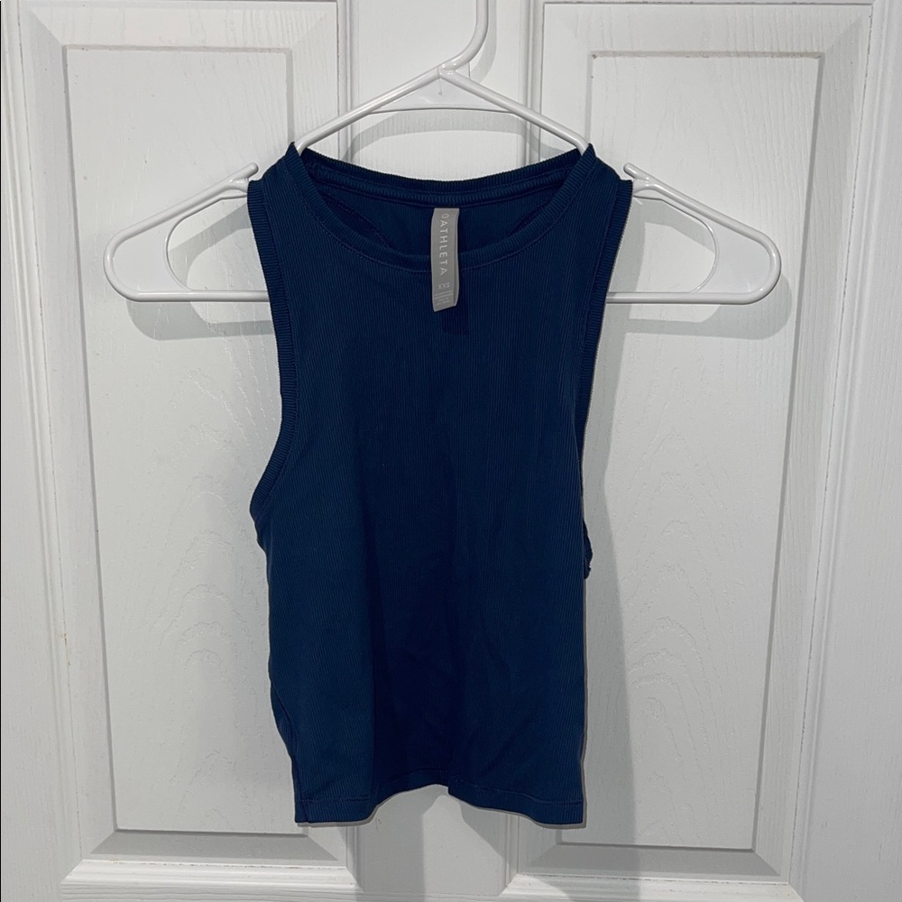 Athleta Blue Racerback Tank Top XXS